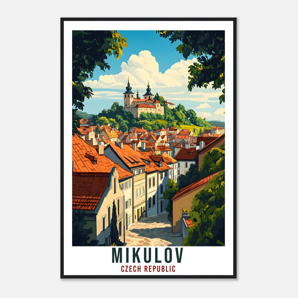 Mikulov Travel Print Czech Republic Home Decor Mikulov Wall Art Gift Wall Hanging Art Lover Mikulov Czechia Artwork Travel Poster Travel Art