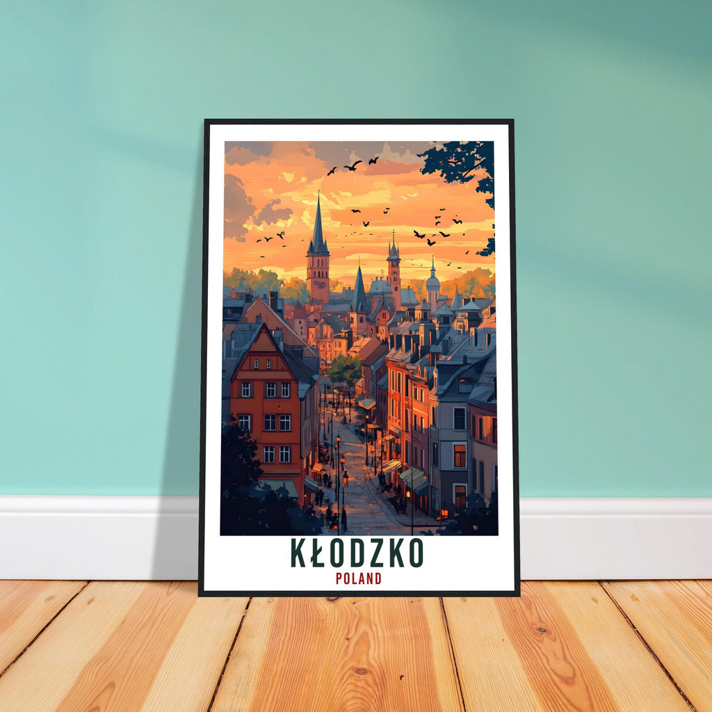 Kłodzko Travel Print Poland Home Decor Kłodzko Wall Art Gift Wall Hanging Art Lover Kłodzko Polish Artwork Travel Poster Poland Travel Art