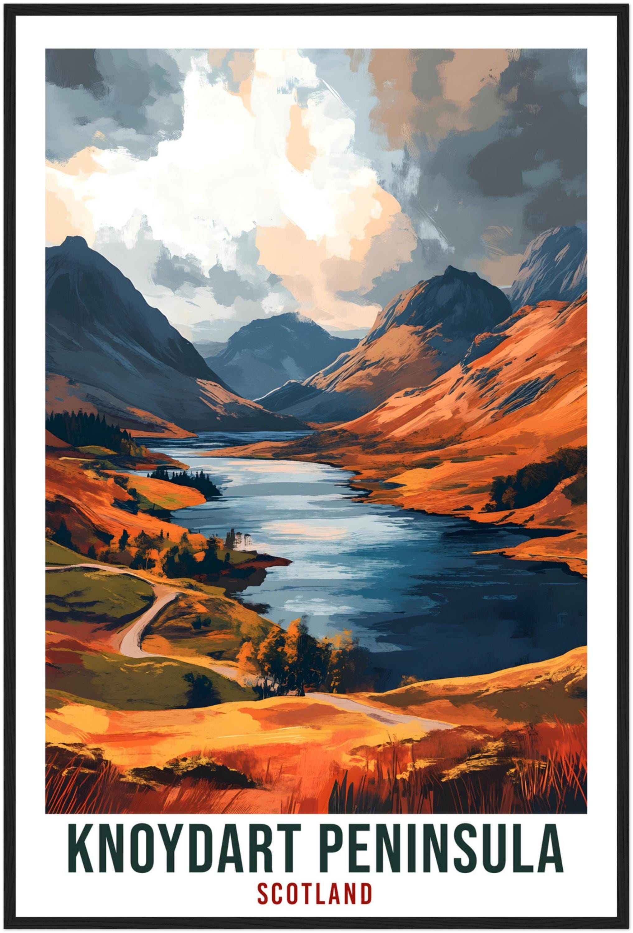 Knoydart Peninsula Travel Print Scotland Decor Knoydart Wall Art Wall Hanging Art Lover Scotland Artwork Travel Poster Knoydart Peninsula