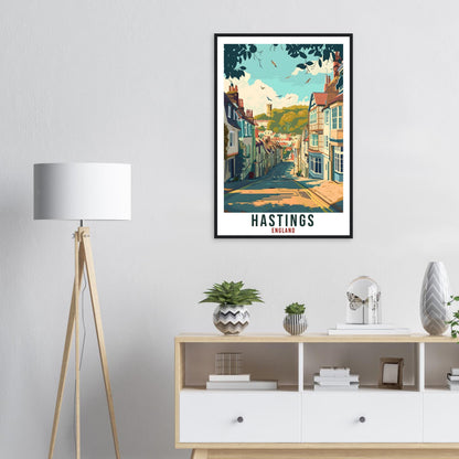 Hastings Travel Print Wall Art Wall Hanging Home Living Décor Hastings Gift Art Lovers Gift UK Artwork Gift Print England Travel Poster