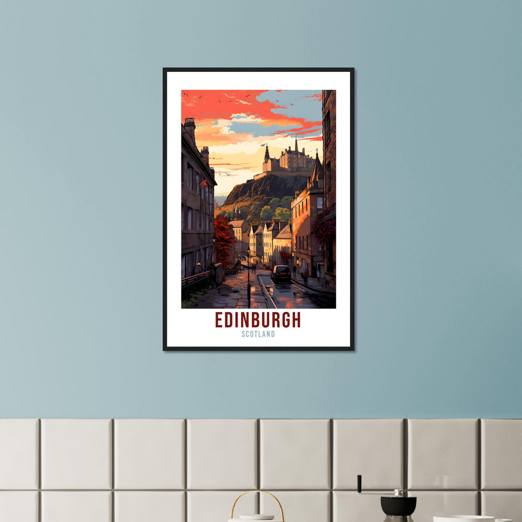 Edinburgh City Print Edinburgh Home Decor Scottish City Art Print Edinburgh Wall Art Scotland Enthusiast Holiday Gift Wall Hanging Edinburgh
