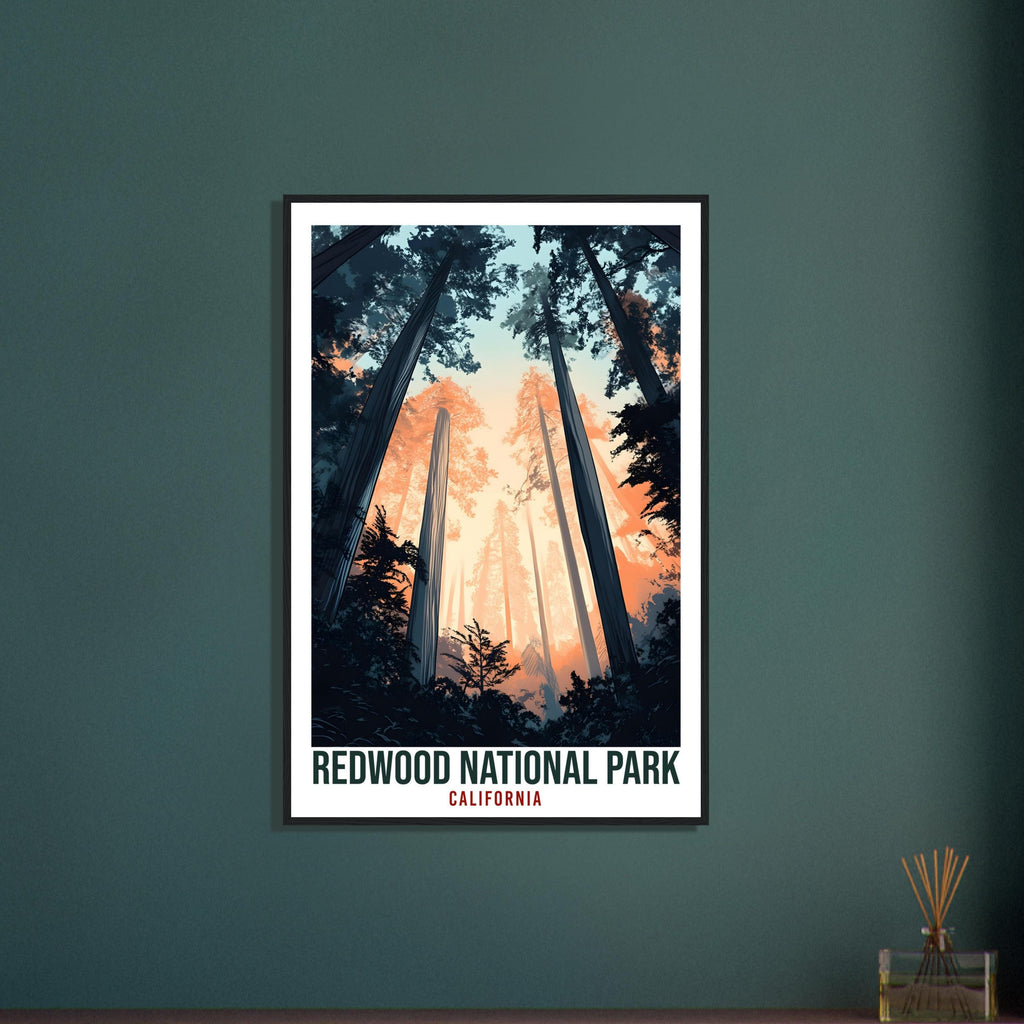 Redwood National Park California USA Travel Print Wall Art Wall Hanging Home Décor Alajuela Gift Travel Art USA Artwork Travel Poster