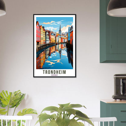 Trondheim Norway Travel Print Trondheim Wall Hanging Norway Arctic Trondheim Travel Poster Norway Wall Art Trondheim Travel Poster Artwork