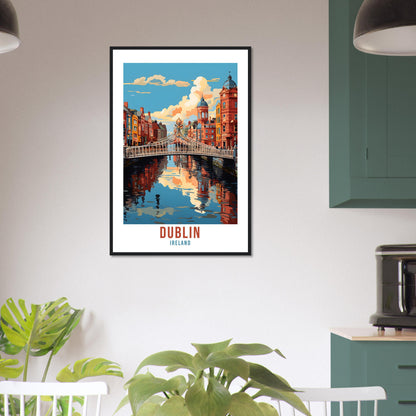 Dublin Ireland Travel Print Wall Art Dublin Wall Hanging Home Décor Dublin Gift Art Lovers Irish Art Lover Gift Liffey Print Dublin City