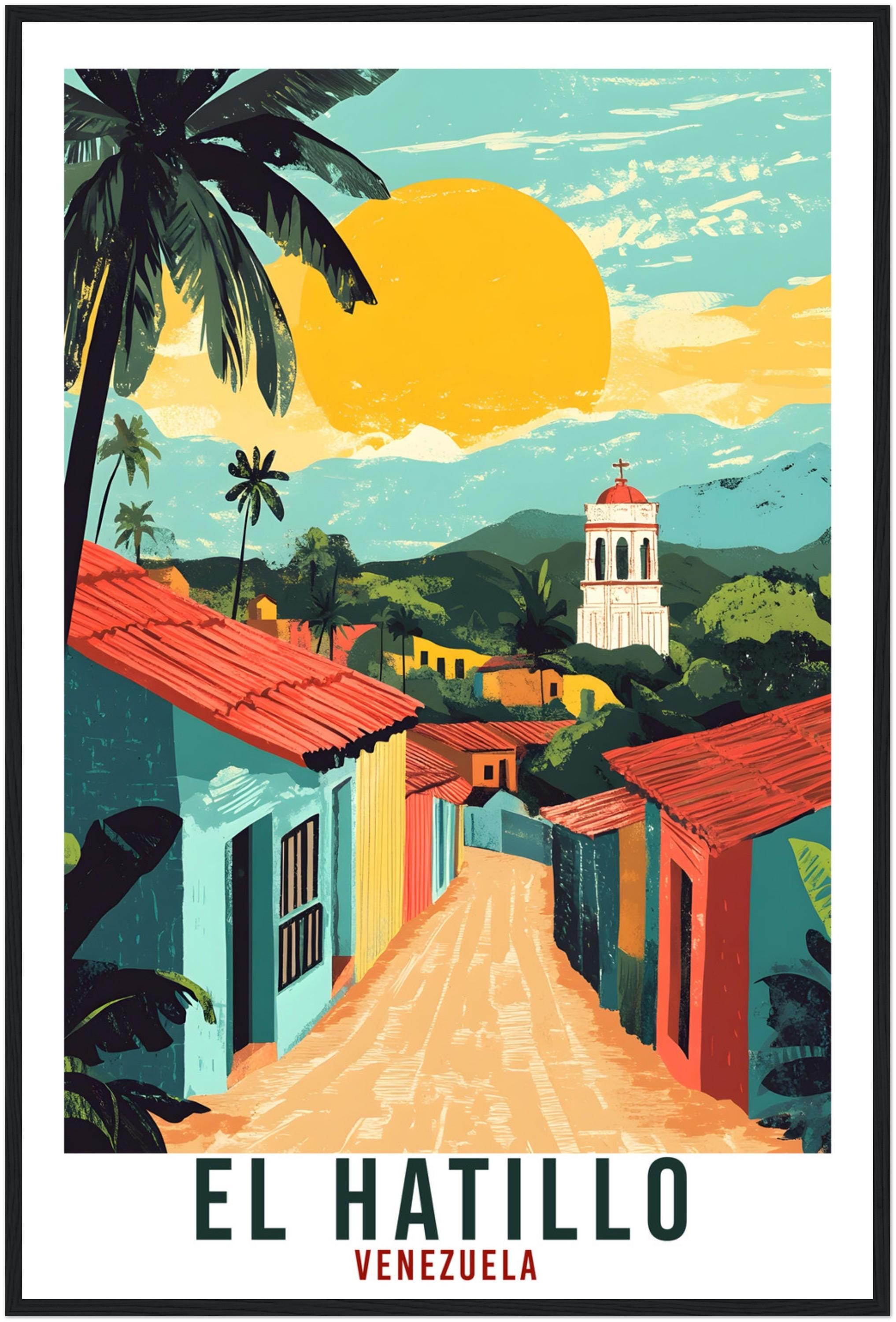 El Hatillo Travel Print Venezuela Home Decor El Hatillo Wall Art Gift Wall Hanging El Hatillo Venezuelan Artwork Travel Poster Travel Gift