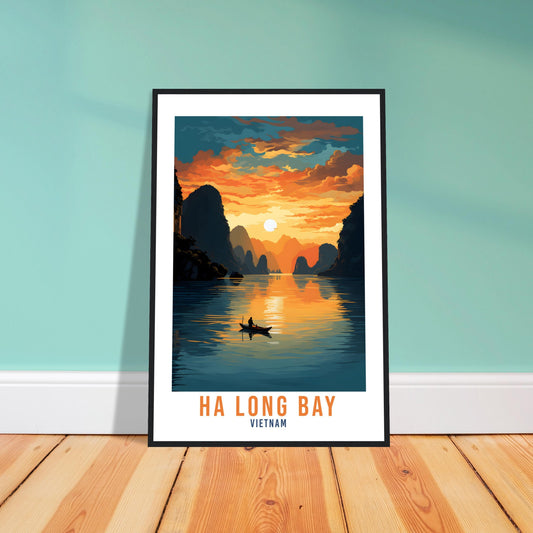 Ha Long Bay Travel Poster Wall Art Ha Long Bay Wall Hanging Thailand Gift Holiday Print Art Print Ha Long Bay Travel Poster Ha Long Bay Gift