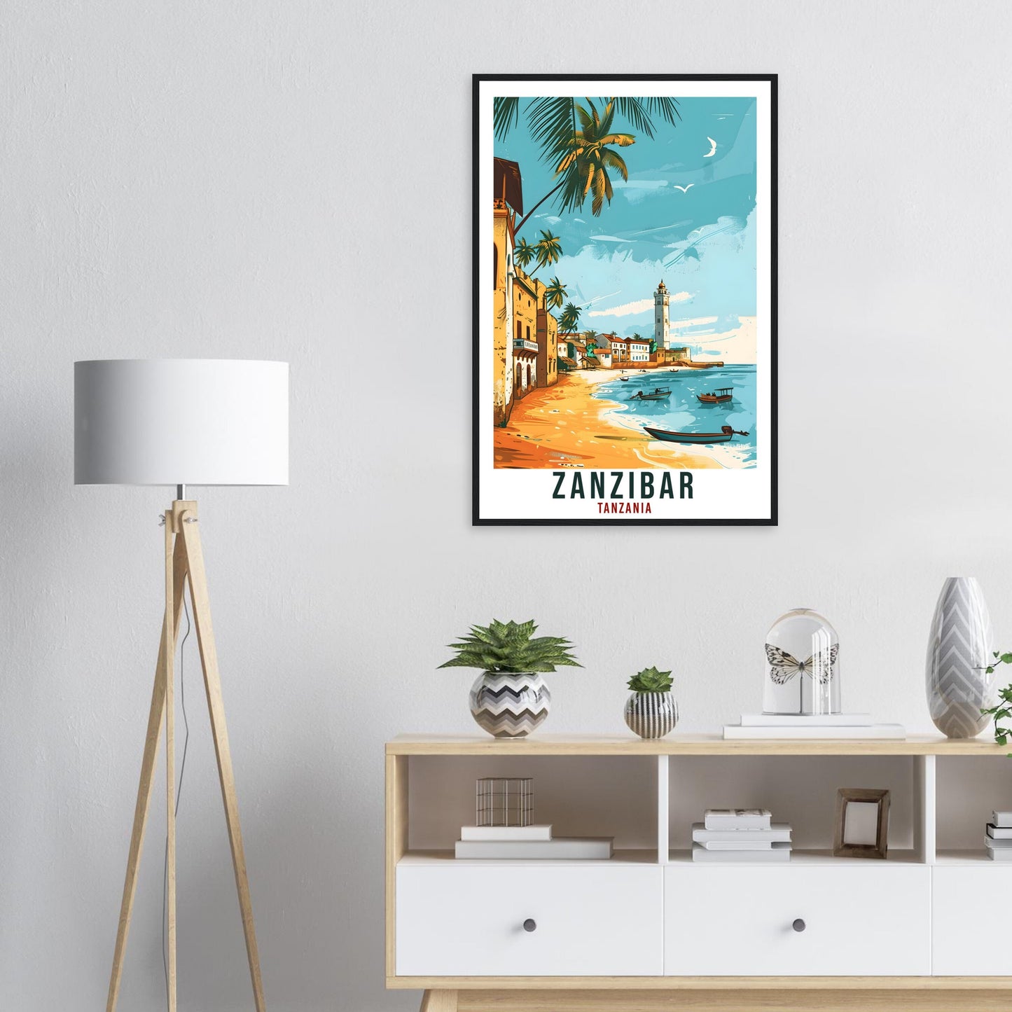 Zanzibar Tanzania Travel Print Wall Art Wall Hanging Home Décor Zanzibar Gift Art Lovers Tanzania Artwork Gift Print African Landmark Poster
