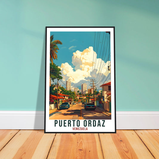 Puerto Ordaz Travel Print Venezuela Home Decor Puerto Ordaz Wall Art Gift Wall Hanging Art Lover Venezuelan Artwork Travel Poster Travel Art