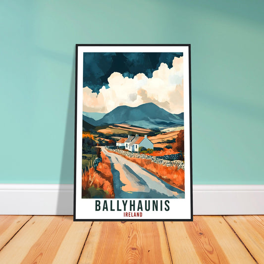 Ballyhaunis Travel Print Ireland Home Decor Ballyhaunis Wall Art Gift Wall Hanging Ballyhaunis Irish Artwork Travel Poster Ireland Travel