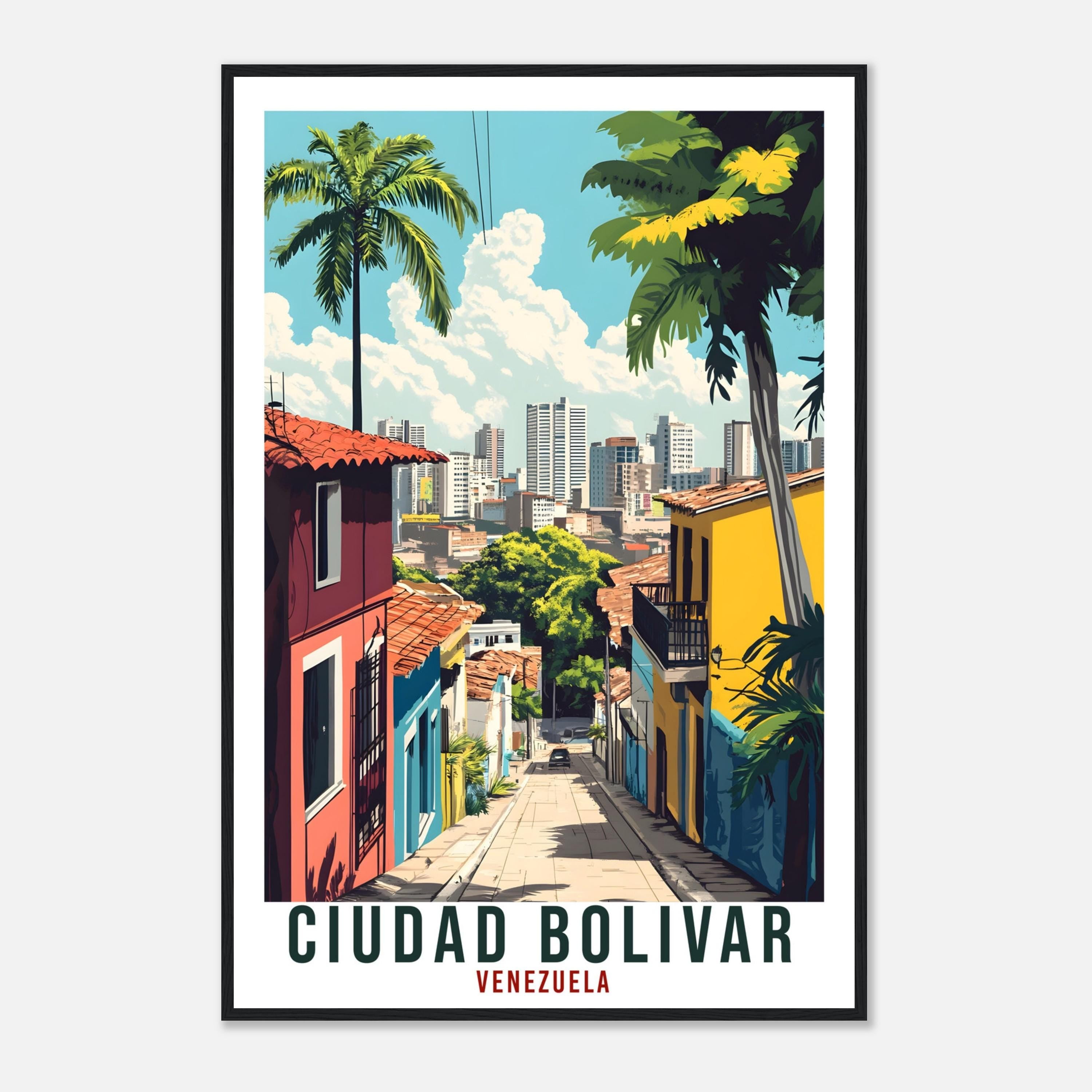 Ciudad Bolivar Travel Print Venezuela Decor Wall Art Gift Wall Hanging Art Lover Ciudad Bolivar Venezuelan Artwork Travel Poster Travel Art