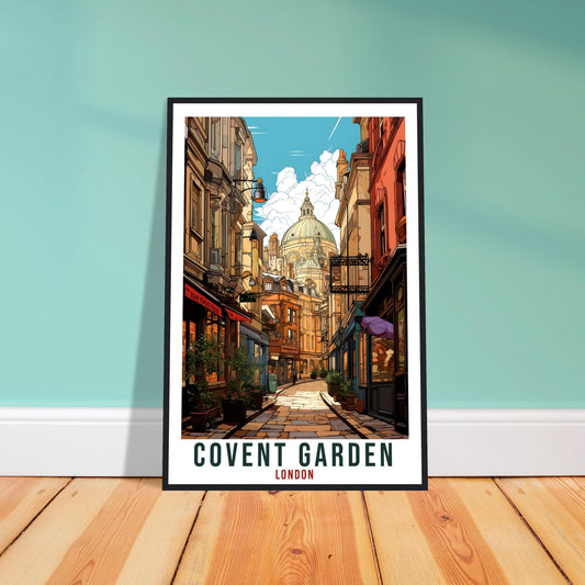 Covent Garden Travel Print London Wall Art Home Decor Wall Hanging Travel Art Gift Covent Garden Travel Poster London City Artwork Art Lover
