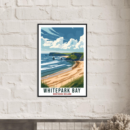 Whitepark Bay Travel Print Northern Ireland Wall Art Wall Hanging Whitepark Bay Gift Art Lovers Irish Artwork Gift Ireland Travel Poster
