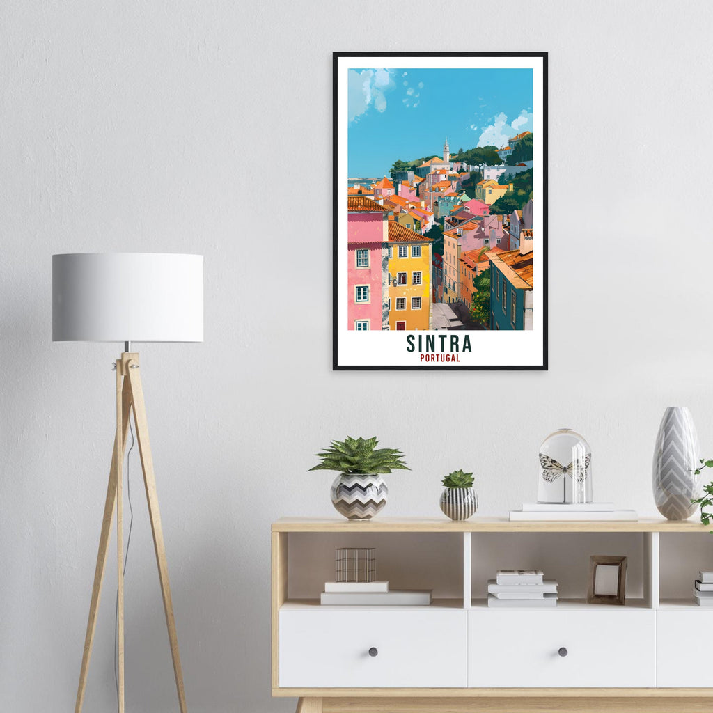 Sintra Travel Print Portugal Wall Art Wall Hanging Home Décor Sintra Gift Portugal Landmark Artwork Gift Portugal Sintra Travel Poster Gift