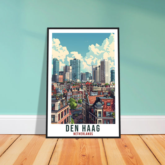 Den Haag Travel Print Holland Wall Art Wall Hanging Home Décor Gift Art Lover Gift Dutch Artwork Gift The Netherlands Den Haag Travel Poster