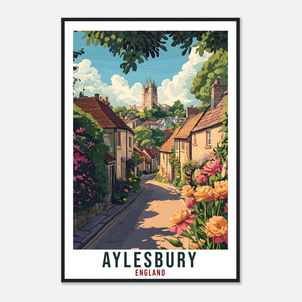 Aylesbury Travel Print England Home Decor Aylesbury Wall Art Gift Wall Hanging Art Lover Aylesbury England Republic Artwork Travel Poster UK