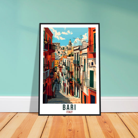 Bari Travel Print Italy Bari Wall Art Wall Hanging Home Living Décor Bari Gift Art Lovers Gift Italy Artwork Gift Italian Travel Poster
