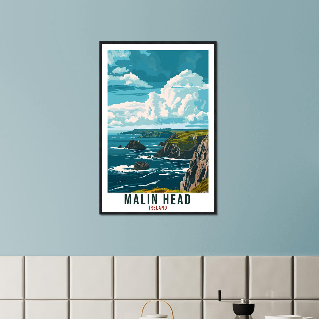 Malin Head Travel Print Ireland Wall Art Wall Hanging Home Living Décor Malin Head Gift Art Lovers Gift Irish Artwork Irish Travel Poster