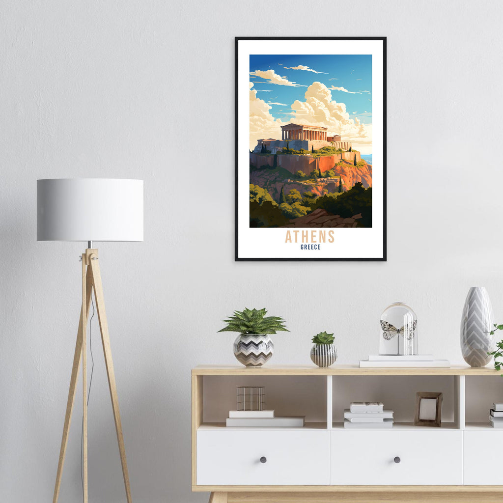 Athens Travel Print Wall Art Athens Greece Artwork Wall Hanging Athens Gift Art Lovers Wall Art Print Athens Greece Wall Poster Greek Art