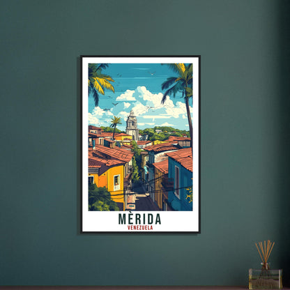 Mèrida Travel Print Venezuela Home Decor Mèrida Wall Art Gift Wall Hanging Art Lover Mèrida Venezuelan Artwork Travel Poster Travel Art