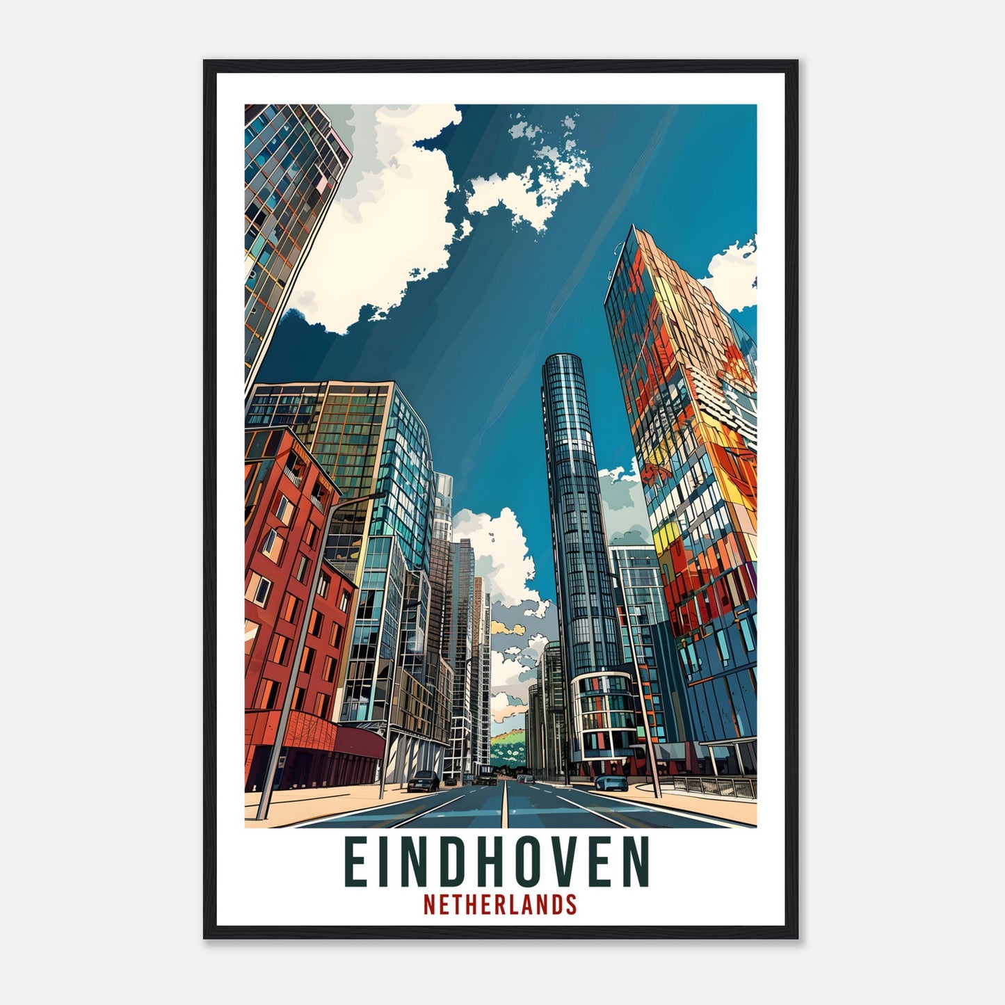 Eindhoven Travel Print Holland Wall Art Wall Hanging Home Décor Eindhoven Art Lovers Gift Dutch Artwork Gift The Netherlands Travel Poster