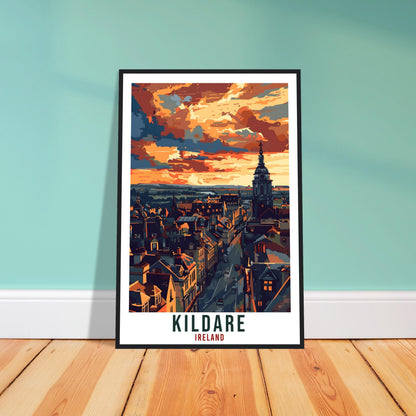 Kildare Travel Print Ireland Wall Art Wall Hanging Home Living Décor Kildare Gift Art Lovers Gift Irish Artwork Gift Ireland Travel Poster