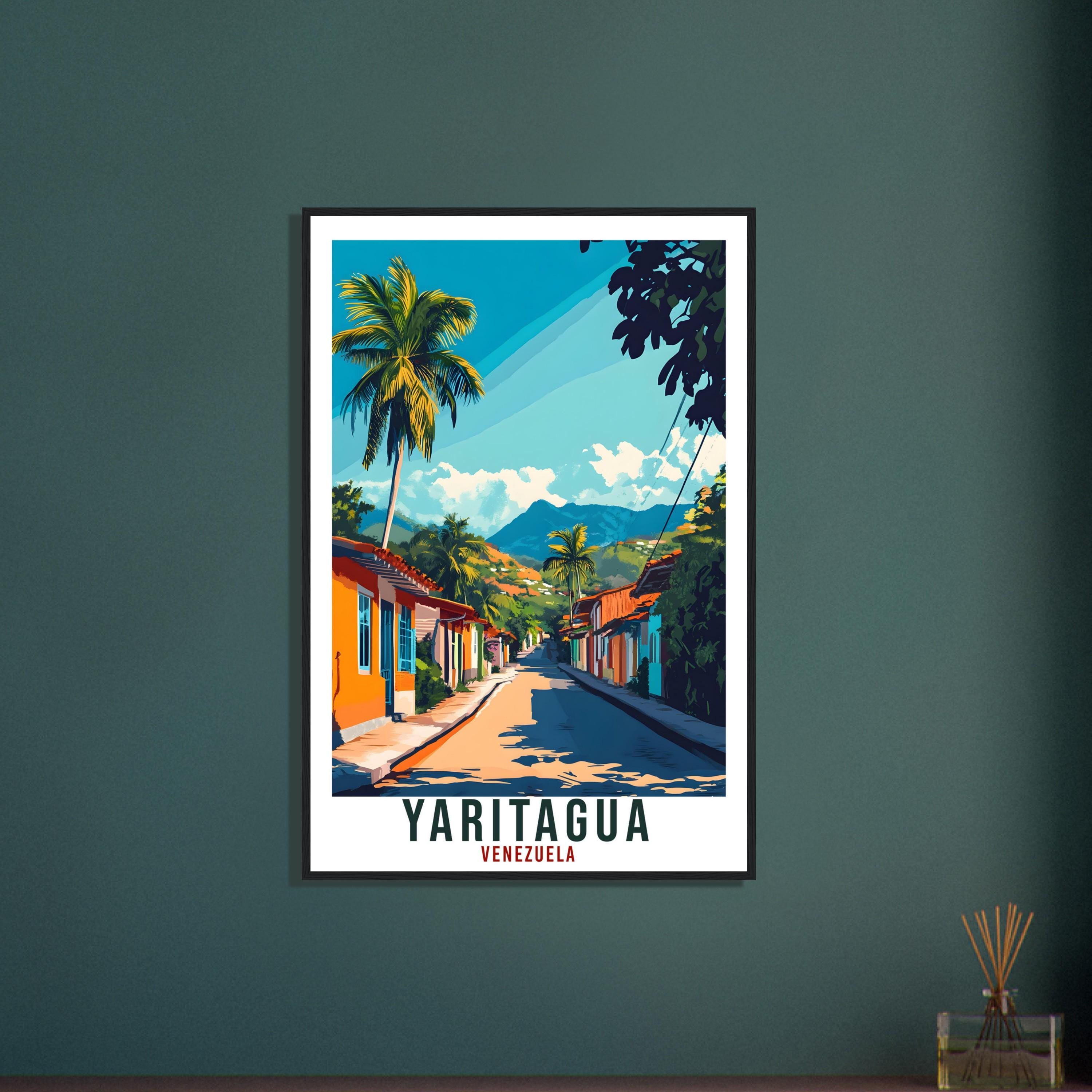 Yaritagua Travel Print Venezuela Home Decor Yaritagua Wall Art Gift Wall Hanging Art Lover Yaritagua Venezuelan Artwork Travel Poster Travel