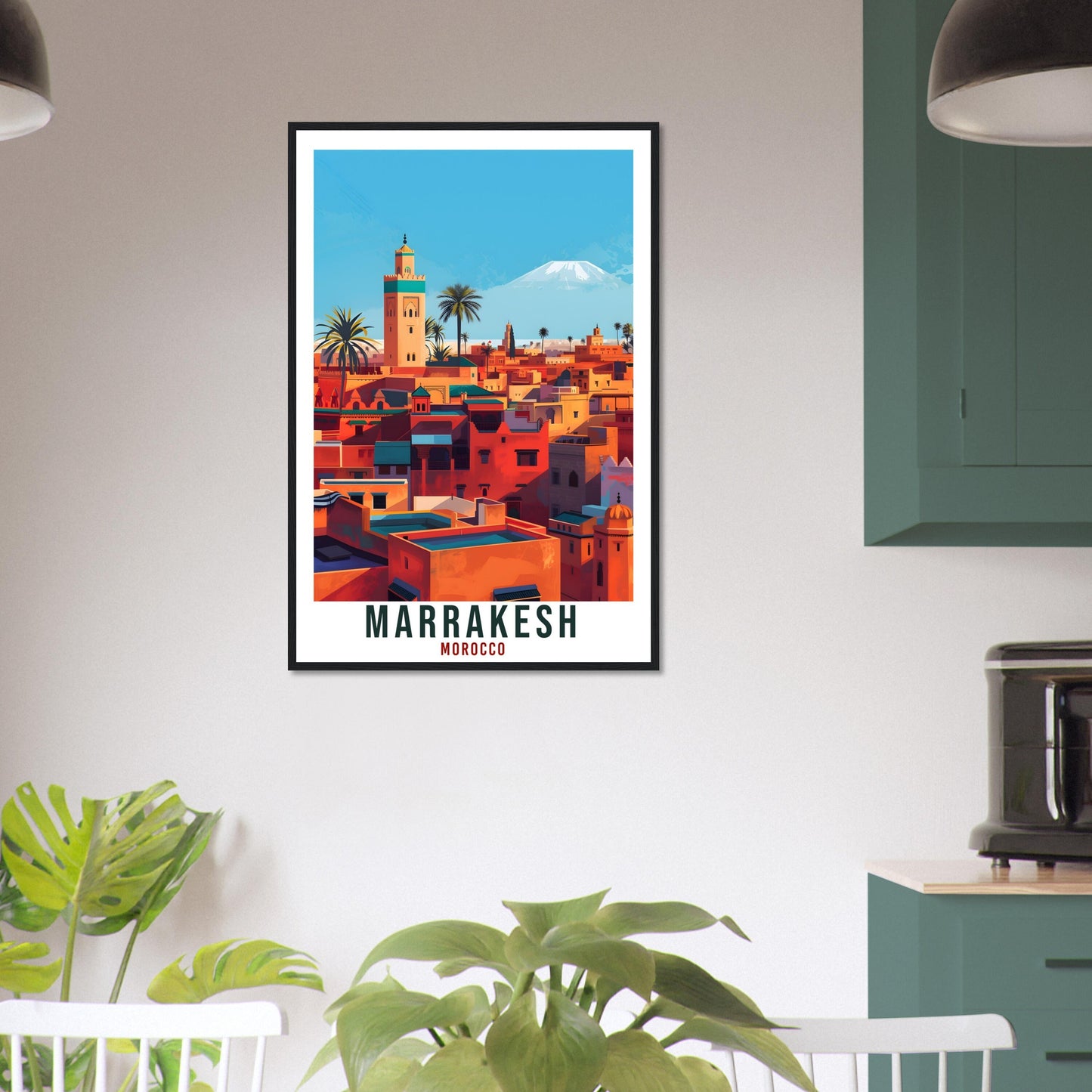 Marrakesh Morocco Travel Print Wall Art Wall Hanging Home Décor Marrakesh Gift Art Lovers Morocco Artwork Gift Print African Landmark Poster