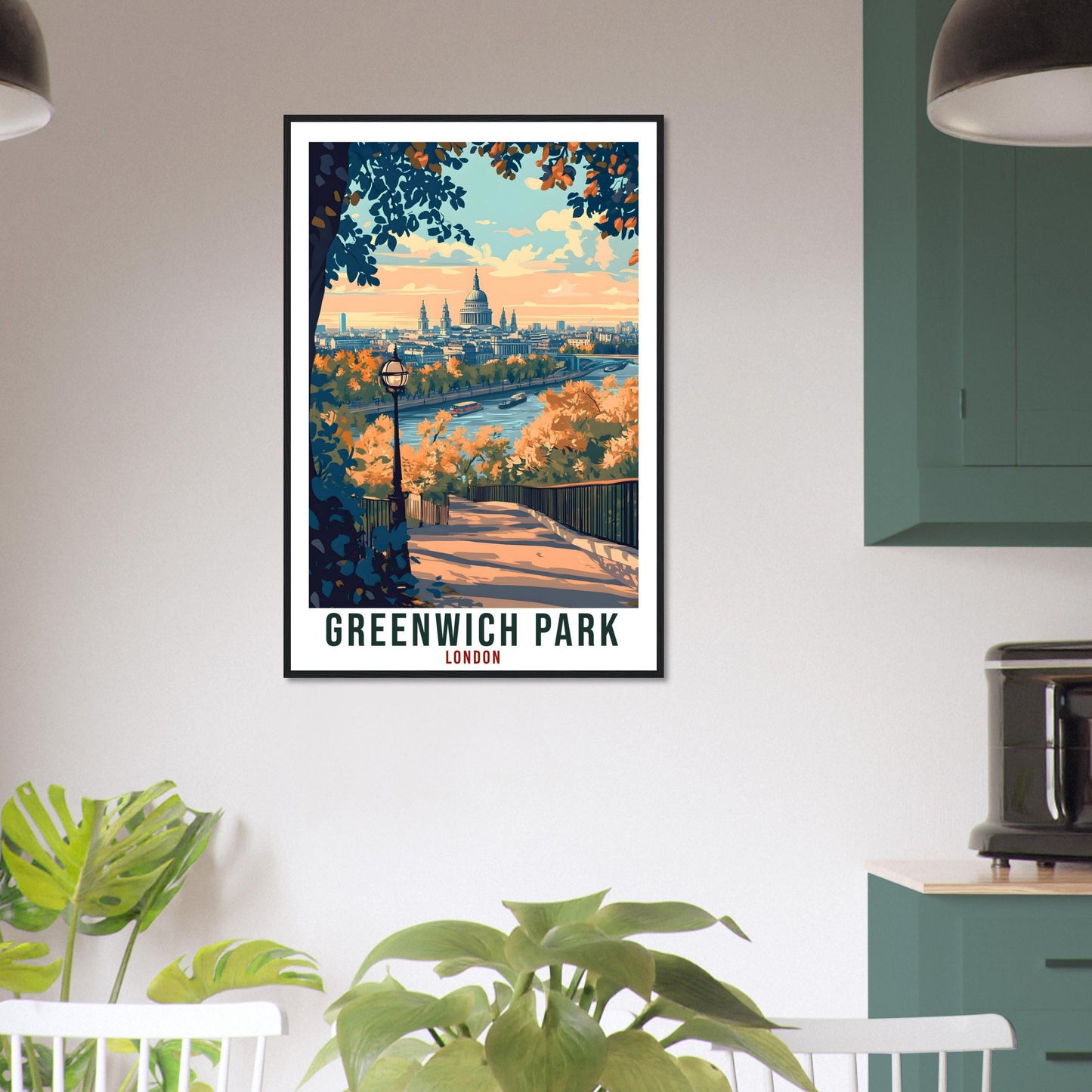 Greenwich Park London Travel Print England Home Decor London Wall Art Gift Wall Hanging Art Lover Greenwich Park England Artwork Poster UK
