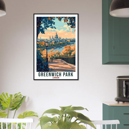 Greenwich Park London Travel Print England Home Decor London Wall Art Gift Wall Hanging Art Lover Greenwich Park England Artwork Poster UK
