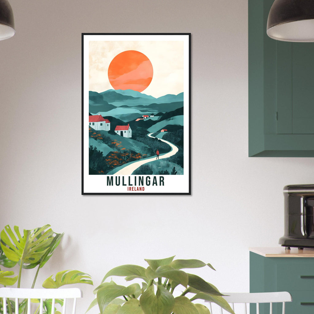 Mullingar Travel Print Ireland Home Decor Mullingar Wall Art Gift Wall Hanging Art Lover Mullingar Irish Artwork Travel Poster Ireland Art