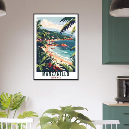 Manzanillo Costa Rica Travel Print Wall Art Wall Hanging Home Décor Manzanillo Beach Gift Artwork Travel Art Costa Rica City Travel Poster