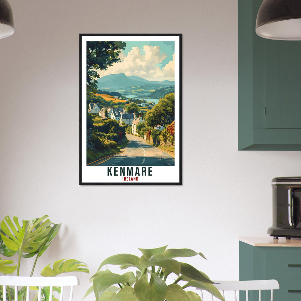 Kenmare Travel Print Ireland Home Decoration Kenmare Irish Wall Art Gift Wall Hanging Art Lover Irish Artwork Ireland Kenmare Travel Poster