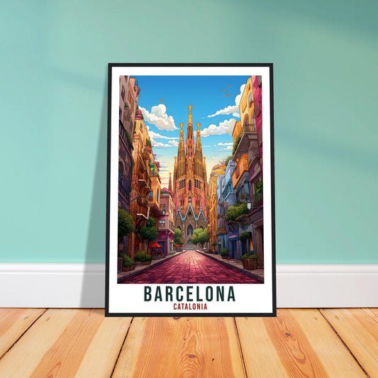 Barcelona Travel Print Wall Art Spain Wall Hanging Spain Gift Holiday Print Barcelona Art Print Barcelona Travel Poster Barcelona City Print
