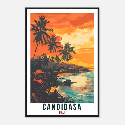 Candidasa Bali Travel Print Bali Wall Art Wall Hanging Home Décor Candidasa Gift Landmark Artwork Travel Indonesia Candidasa Travel Poster