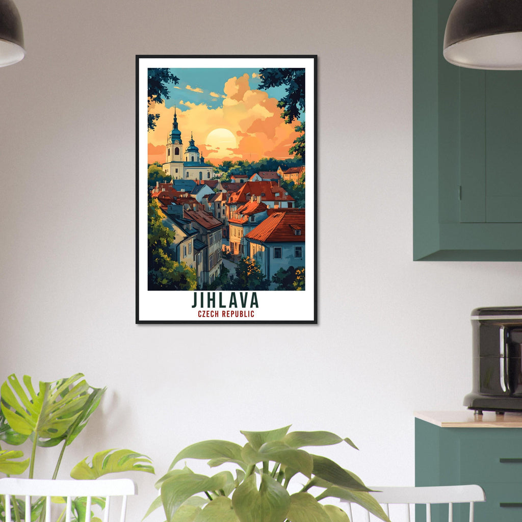 Jihlava Travel Print Czech Republic Home Decor Jihlava Wall Art Gift Wall Hanging Art Lover Jihlava Czechia Artwork Travel Poster Travel Art