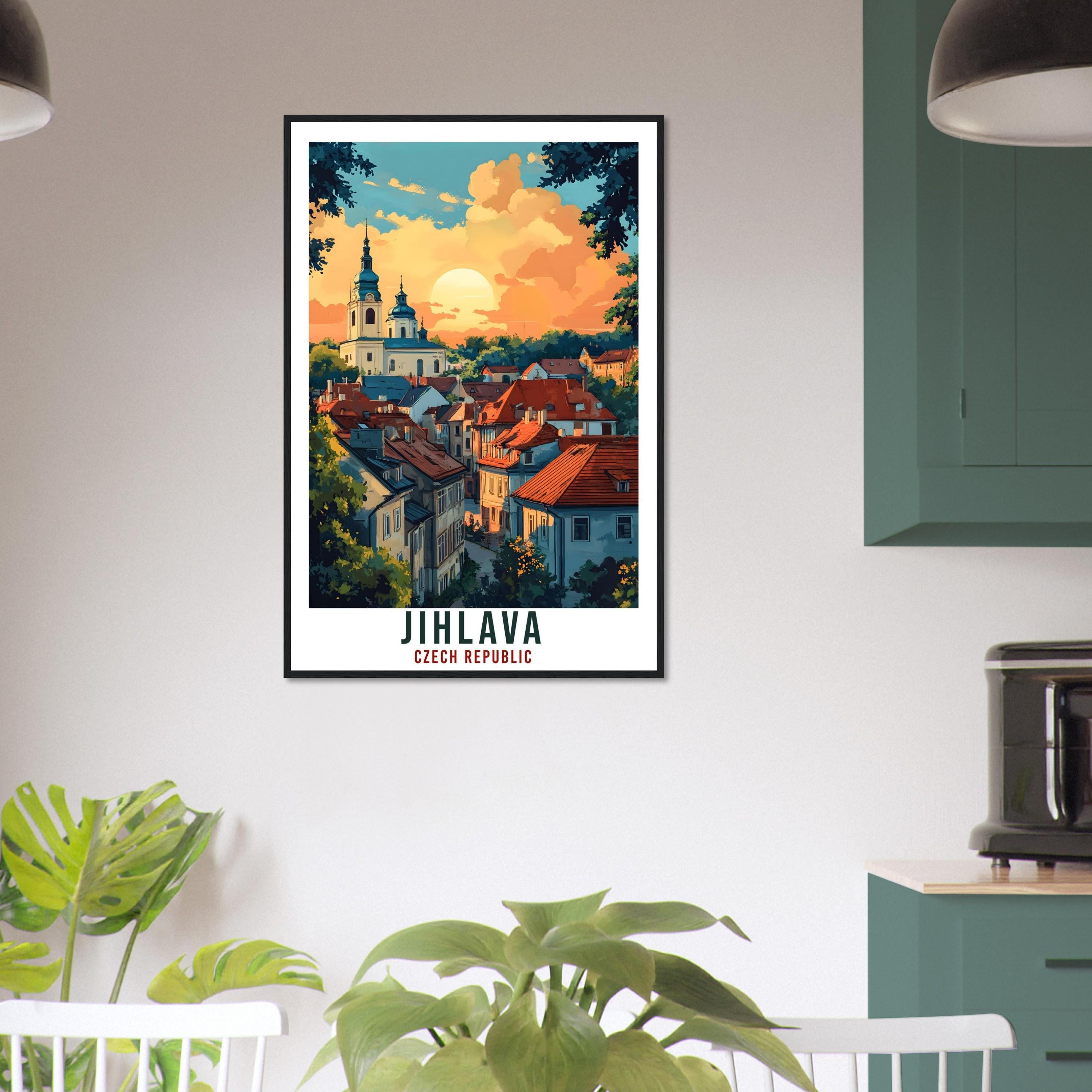 Jihlava Travel Print Czech Republic Home Decor Jihlava Wall Art Gift Wall Hanging Art Lover Jihlava Czechia Artwork Travel Poster Travel Art