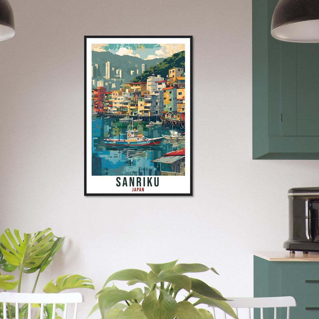 Sanriku Travel Print Japan Home Decoration Wall Art Gift Wall Hanging Art Lover Japanese Artwork Japan Sanriku Coast Travel Poster Print