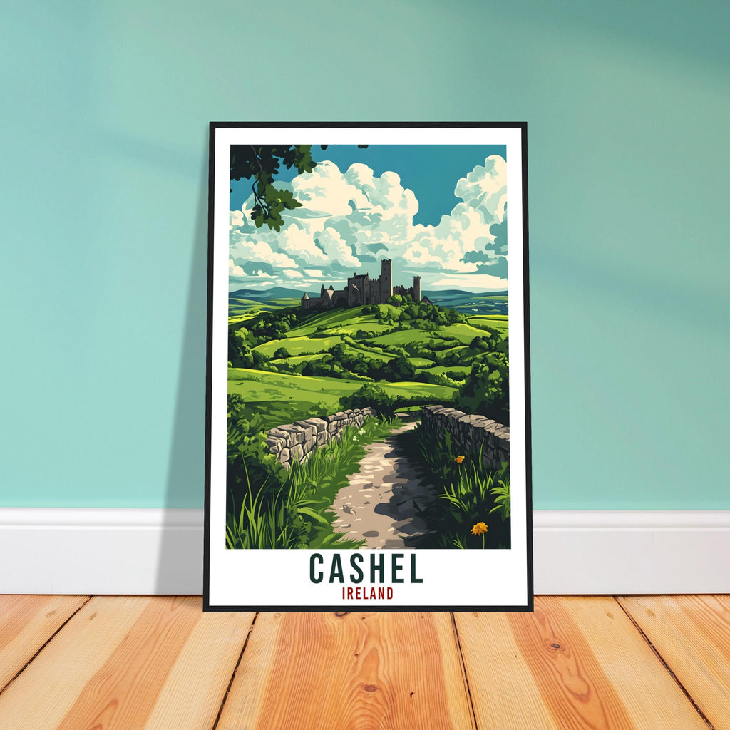 Cashel Travel Print Ireland Home Decor Cashel Wall Art Gift Wall Hanging Art Lover Tipperary Irish Artwork Travel Poster Ireland Travel Art