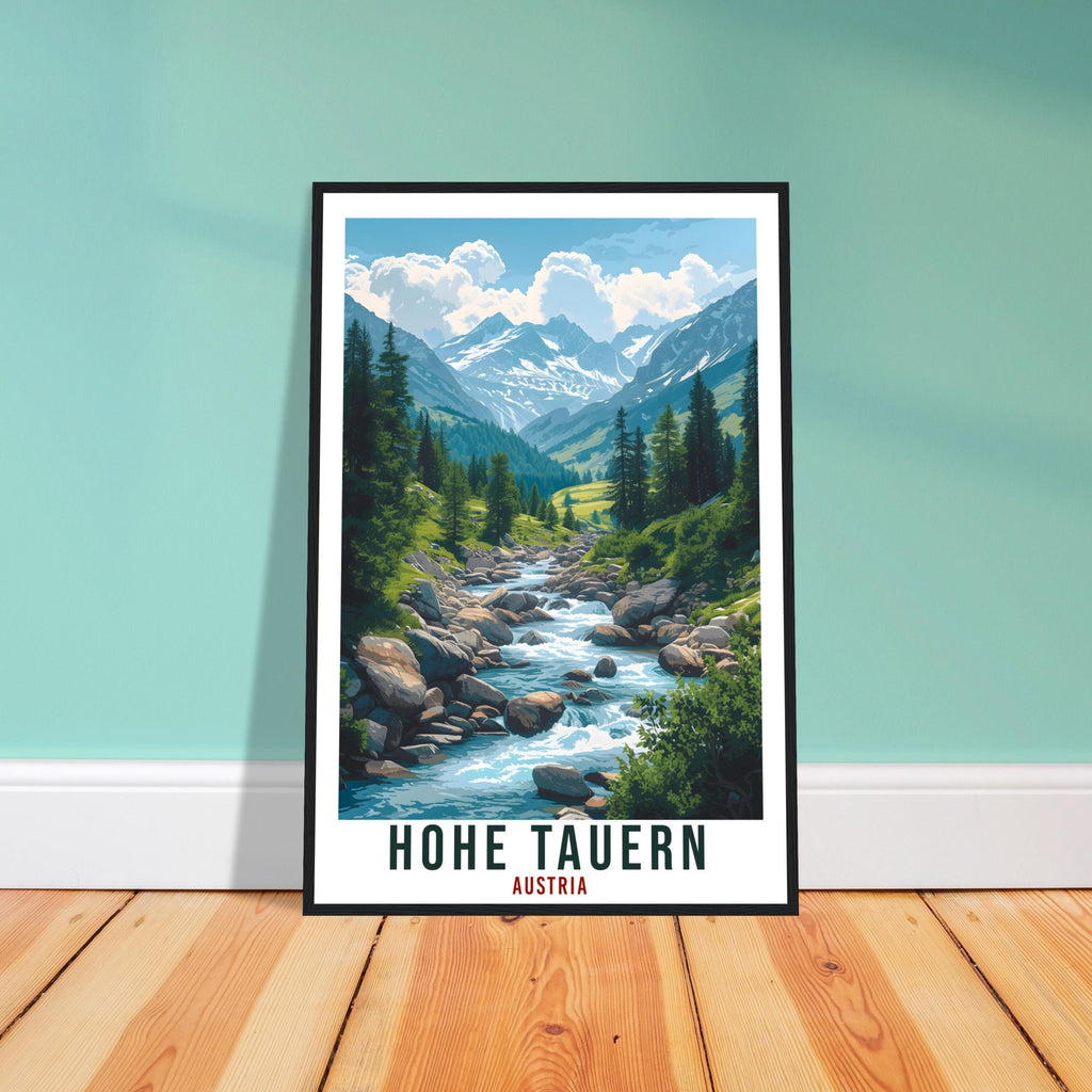 Hohe Tauern Travel Print Austria Decor Austrian Wall Art Gift Wall Hanging Art Lover Austria Artwork Hohe Tauern National Park Travel Poster
