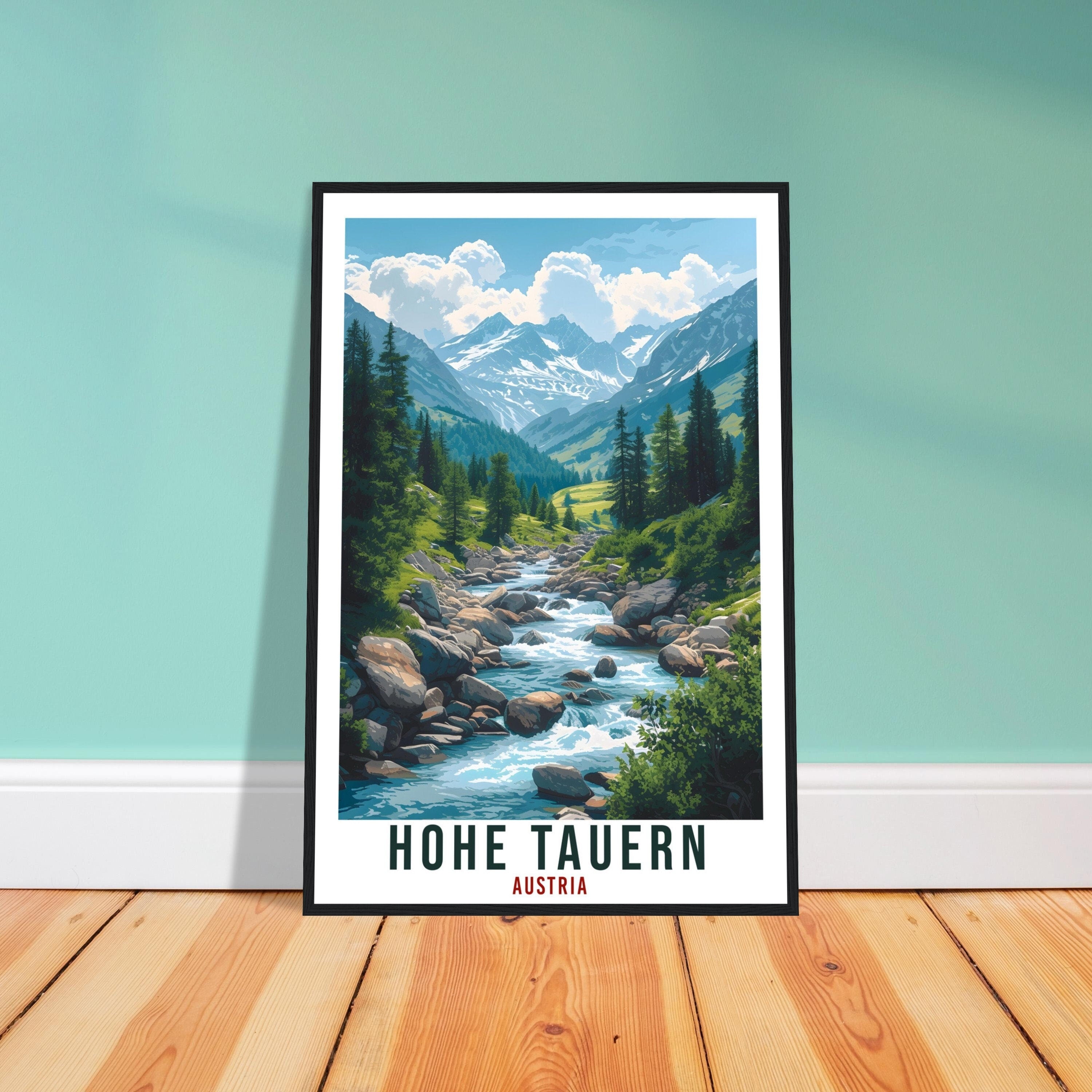 Hohe Tauern Travel Print Austria Decor Austrian Wall Art Gift Wall Hanging Art Lover Austria Artwork Hohe Tauern National Park Travel Poster