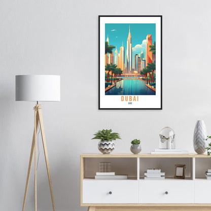 Dubai Travel Print United Emirates Wall Art Wall Hanging Dubai Gift Holiday Print Vacation Art Print Dubai Art Travel Gift UAE Travel Poster
