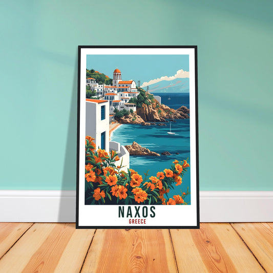 Naxos Gift Travel Print Greece Home Decoration Naxos Greek City Wall Art Gift Wall Hanging Art Lover Greece Artwork Naxos Travel Poster