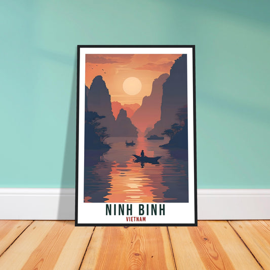 Ninh Binh Travel Poster Wall Art Ninh Binh Vietnam Wall Hanging Artwork Ninh Binh Art Gifts Ninh Binh Travel Print Vietnam Art Lovers Gift
