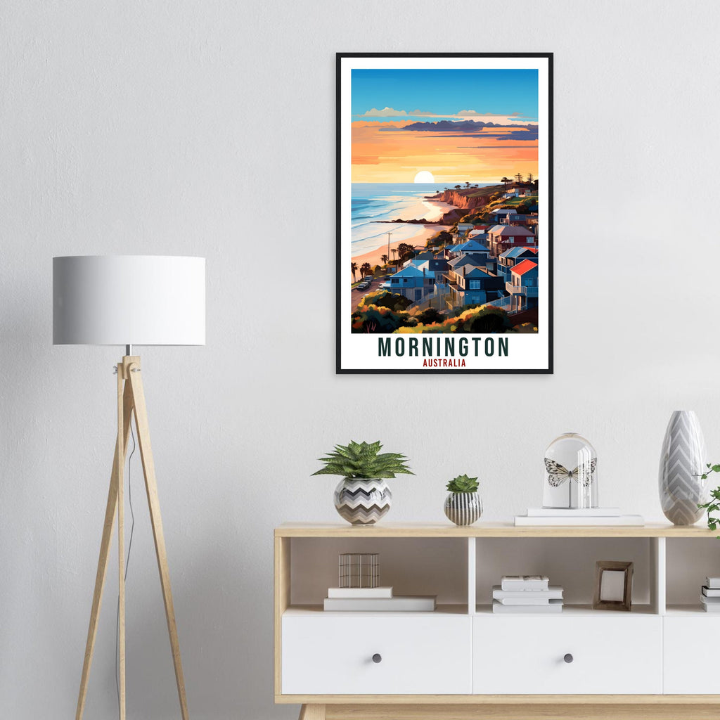 Mornington Travel Poster Wall Art Mornington Australia Decor Artwork Mornington Art Gifts Mornington Travel Print Australian Art Lover Gift