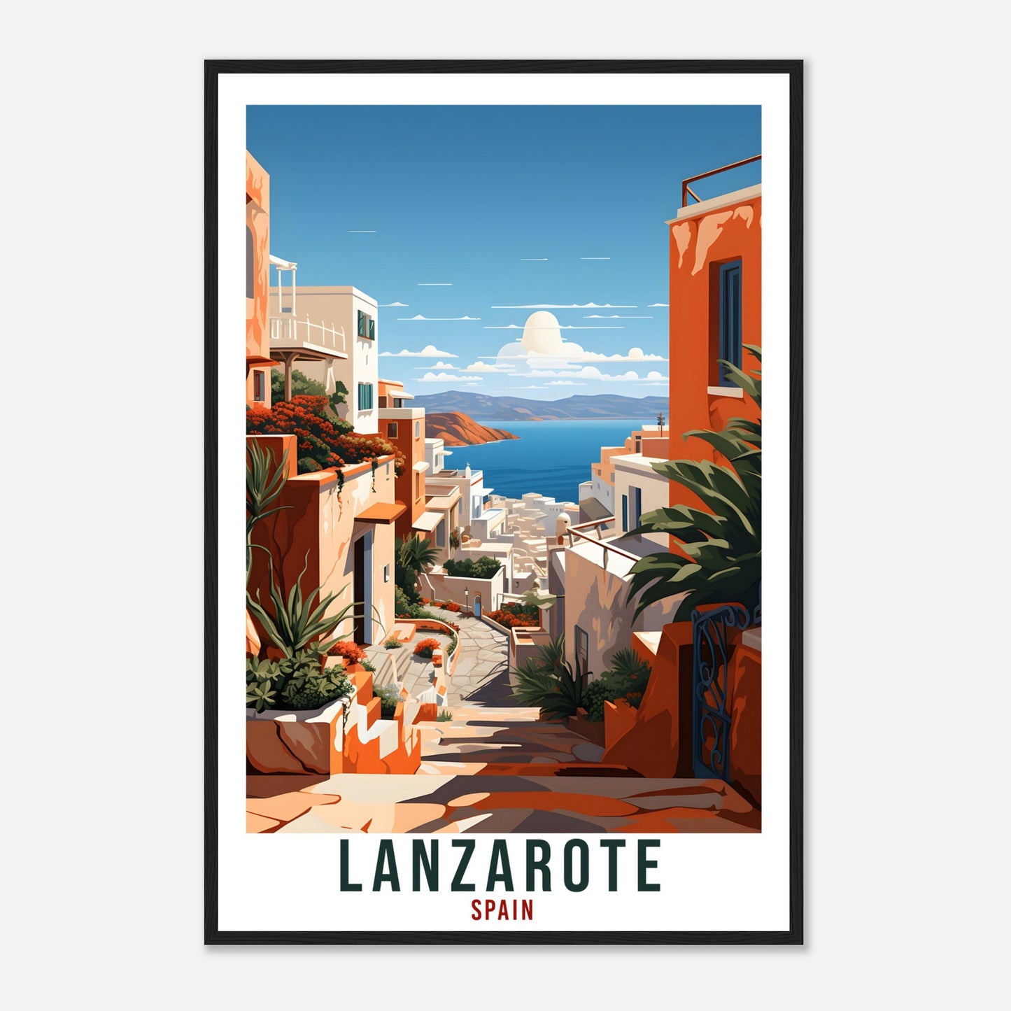 Lanzarote Travel Print Spain Home Decoration Lanzarote Spanish Wall Art Gift Wall Hanging Art Lover Spain Artwork Lanzarote Travel Poster