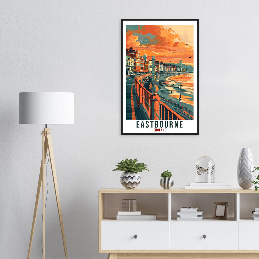 Eastbourne Travel Print Wall Art Wall Hanging Home Living Décor Eastbourne Gift Art Lovers Gift UK Artwork Gift Print England Travel Poster
