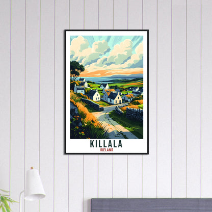 Killala Travel Print Ireland Home Decor Killala Wall Art Wall Hanging Art Lover Irish Artwork Travel Poster Killala Ireland Travel Art Gift