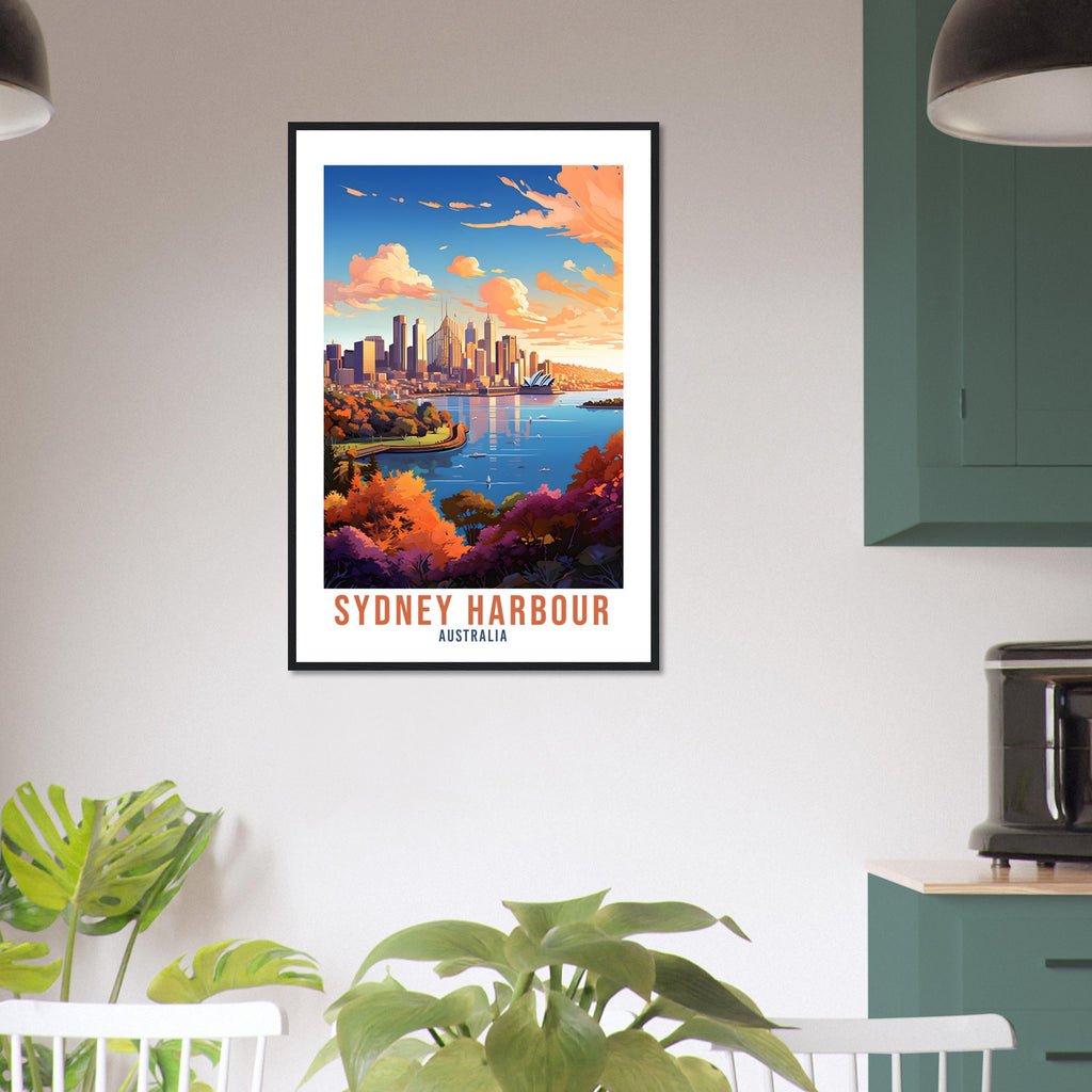 Sydney Travel Print Wall Art Sydney Australia Wall Hanging Home Décor Sydney Gift Art Lovers Australian Art Lover Gift Sydney Travel Poster