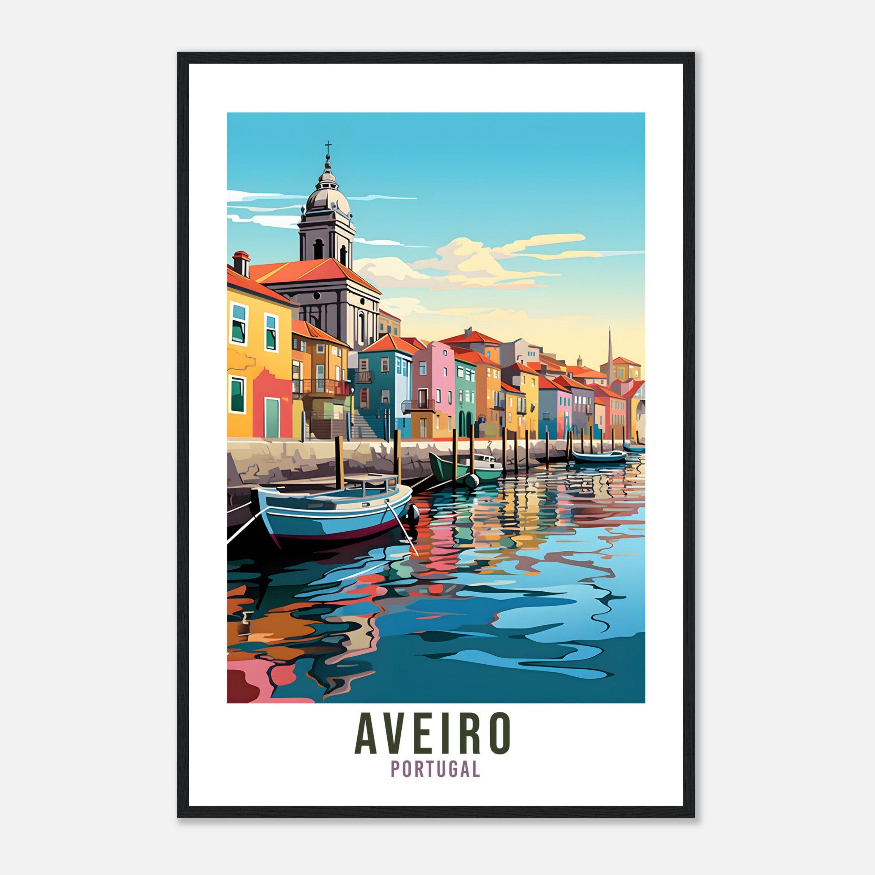 Aveiro Travel Print Wall Art Aveiro Home Decor Aveiro Wall Hanging Gift Portugal Travel Gift Portugal Wall Decor Aveiro Travel Decor Gift