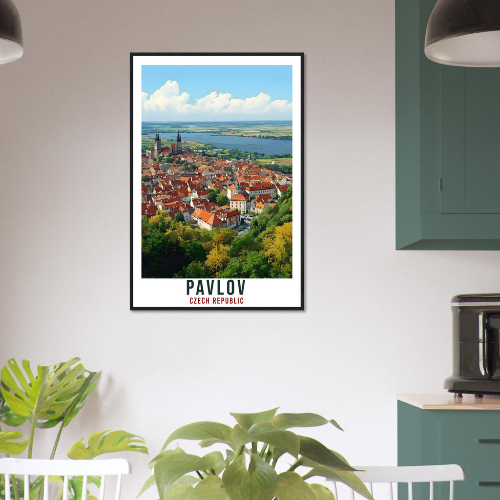 Pavlov Travel Print Czechia Home Decor Pavlov Wall Art Gift Wall Hanging Art Lover Pavlov Czech Republic Artwork Travel Poster Travel Art